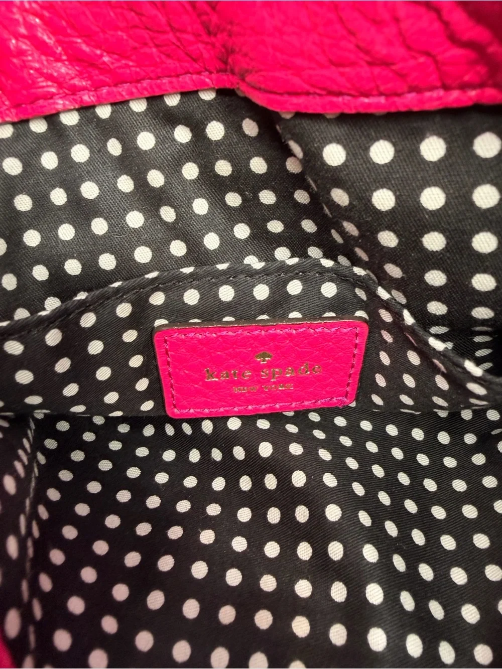 kate spade Hot Pink Quilted Leather Crossbody with gold Turnlock